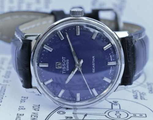 Swiss Vintage 1960's Tissot Seastar Hand Winding Men's Automatic Wristwatch - Mint Condition