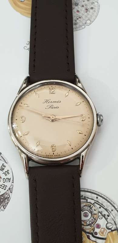 Stunning Swiss Vintage 1945 Hermes Hand Winding Men's Wristwatch - Mint Condition / Investment Piece