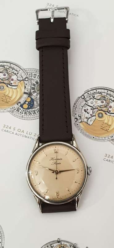 Stunning Swiss Vintage 1945 Hermes Hand Winding Men's Wristwatch - Mint Condition / Investment Piece