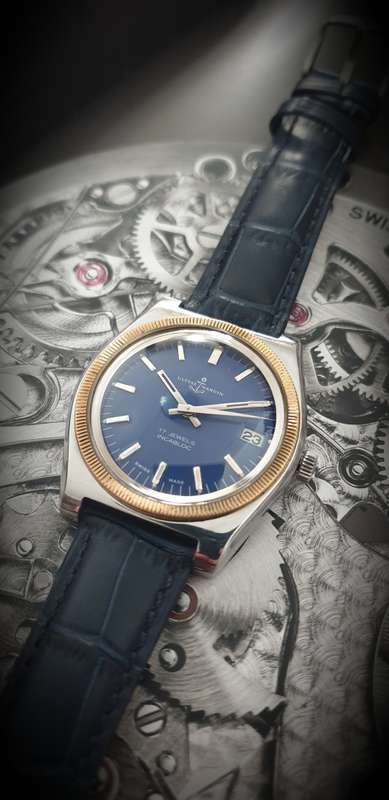 Ex. Rare Vintage 1950 Ulysse Nardin Mens Winding Wristwatch Near Pristine Condition ! Serviced !