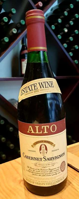 Grape Escape : Fine Vintage Wines | 1987 | Alto Cabernet Sauvignon | Investment Wines |