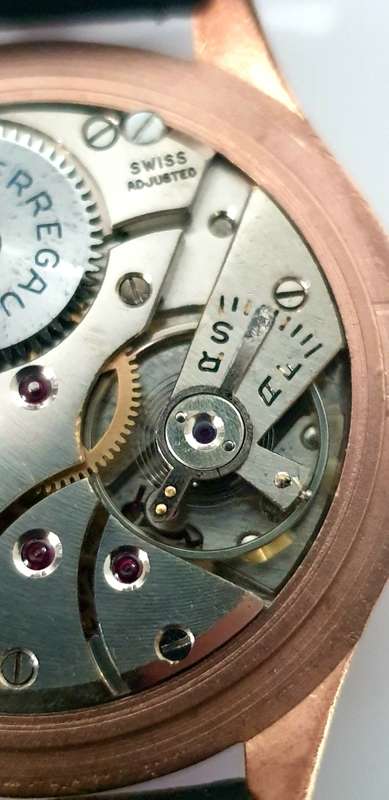 Vintage Swiss 1950's Girard Perregaux 36mm Mens Wristwatch | Serviced |Rose Gold Plated