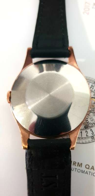 Vintage Swiss 1950's Girard Perregaux 36mm Mens Wristwatch | Serviced |Rose Gold Plated