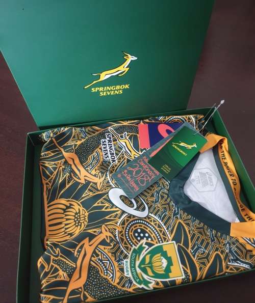 2018 Mandela Centenary Rugby Sevens Limited Edition Jersey no 85/527 Size Large | Complete as issued