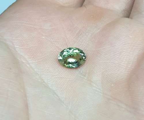 Lab Guarantee | Oval | 2.00ct | Natural *UNHEATED Vivid Green Tanzanite VVS ! Rare