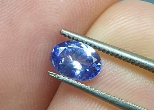Lab Guarantee | Oval | 0.98ct | Natural Untreated Earth mined Intense blue-Violet Tanzanite