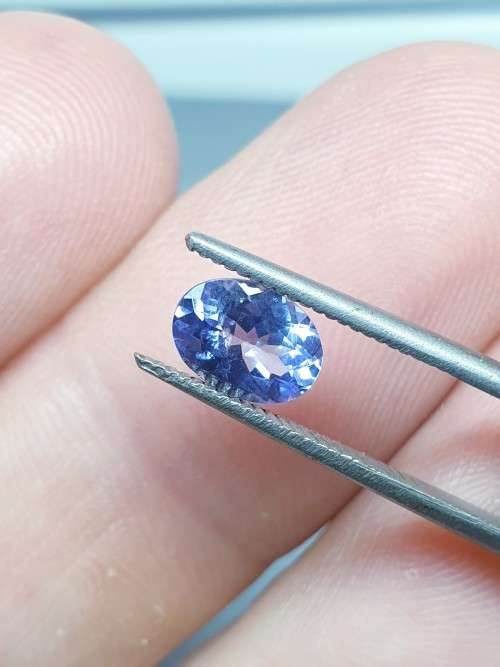 Lab Guarantee | Oval | 0.86ct | Natural Untreated Earth mined Bluish Violet Tanzanite