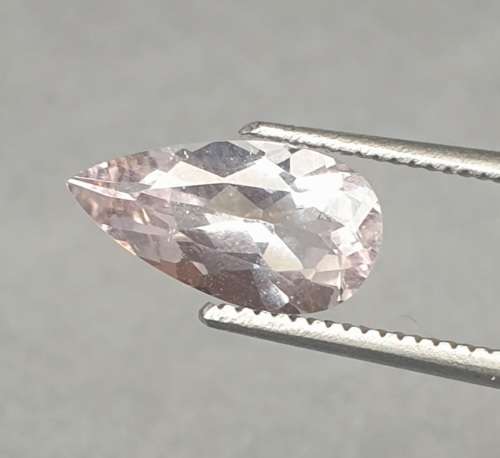 1.51ct VS | Natural Earth Mined Untreated Pink Morganite | Sharp Pear Cut
