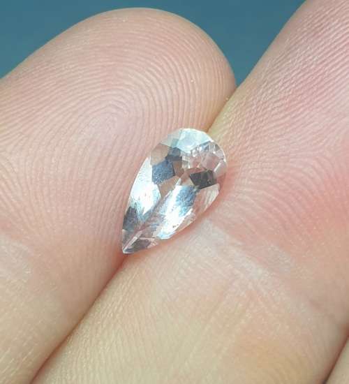 1.51ct VS | Natural Earth Mined Untreated Pink Morganite | Sharp Pear Cut