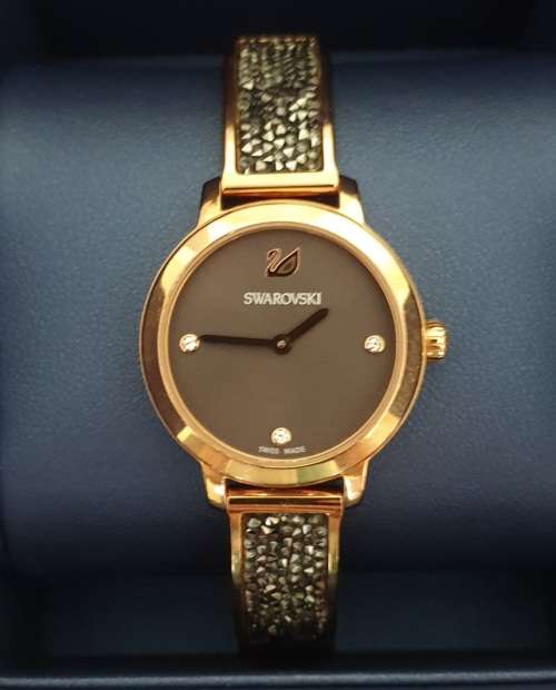 Swarovski 2017 Cosmic Rock Yellow Gold Colour Bracelet watch | With Box & Links