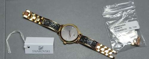 Swarovski 2017 Cosmic Rock Yellow Gold Colour Bracelet watch | With Box & Links