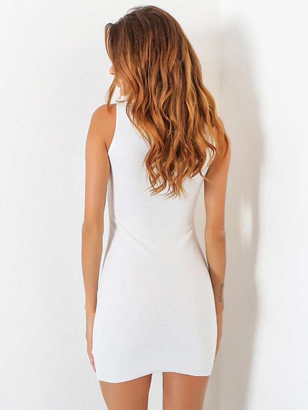 Choker Plunge Lace Up Bodycon Cocktail Party Hot Women Girls Dress