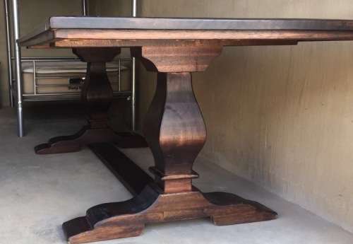 8 Seater Dining Table and Coricraft Leather Chairs