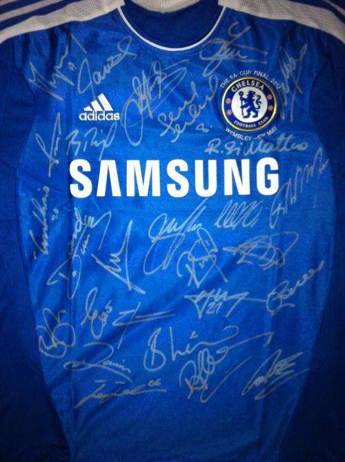 Chelsea FC - 2012 FA CUP FINAL Autographed 'Frank Lampard' Jersey "SALE!"