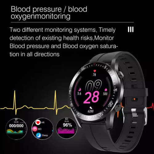 C2 Smart Watch IP 68 Waterproof Call Reminder Blood Pressure Fitness Watch