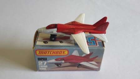 VINTAGE MATCHBOX SUPERFAST #27 SWING WING 1981 ENGLAND BASE MIB