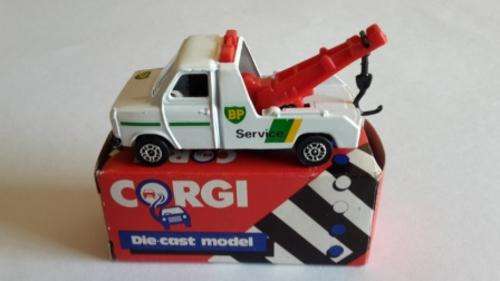 RARE VINTAGE FORD TRANSIT WRECKER "BP" VAN 1985 ENGLAND BASE MIB