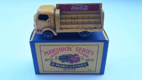 VINTAGE MATCHBOX LESNEY KARRIER BANTAM 2 TON COCA COLA TRUCK #7  MADE IN ENGLAND 1960