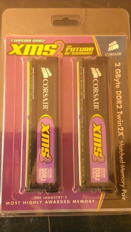 Crazy auction!!!!R1 NO reserve!!!!! Corsair 2GByte DDR2 Twin2X Memory