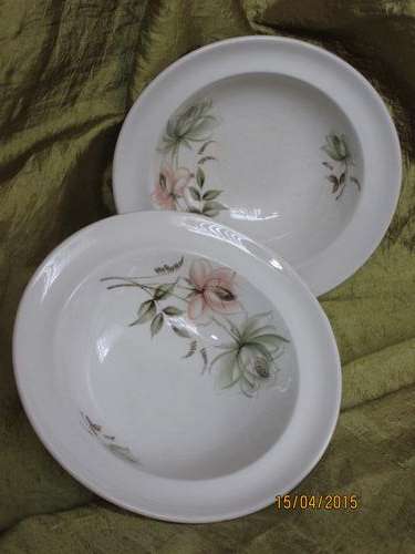 Pair of Myott 'Fantasia' pudding bowls