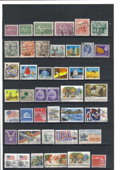Mixed World 12. Bid per stamp.