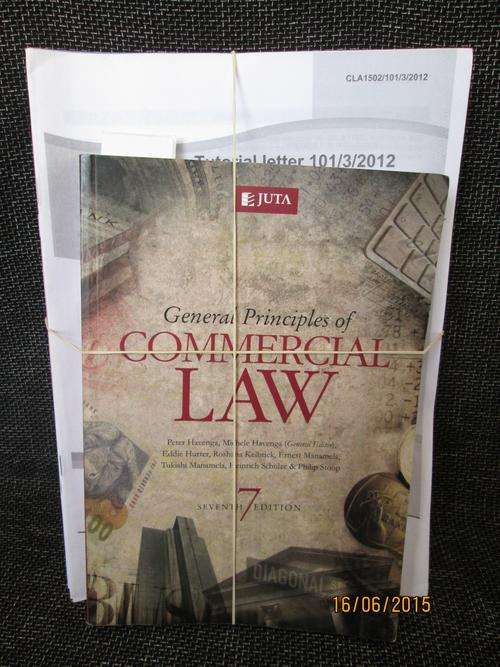 CLA1501 CLA 1502 General Principles of Commercial Law