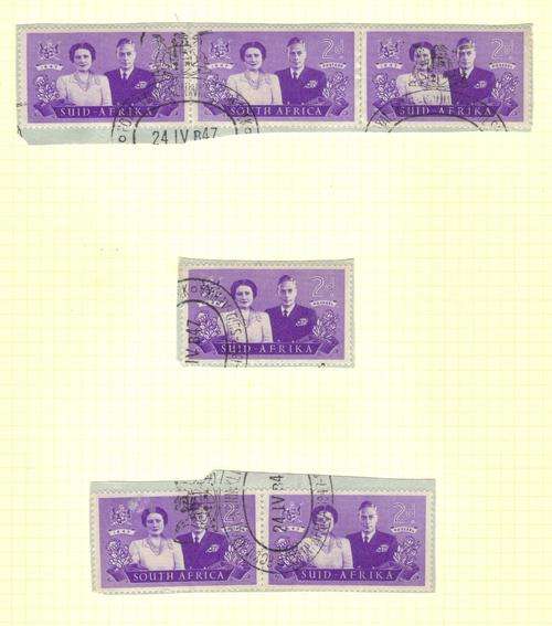 South Africa Mounted stamps- Study material