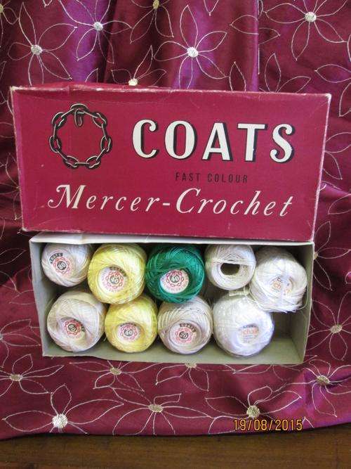 Crochet Cotton. Coats Mixed.