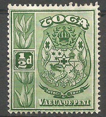 Tonga 1897 SG74. NO Gum