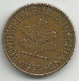 Germany 1979 10 Pfennig 'G'