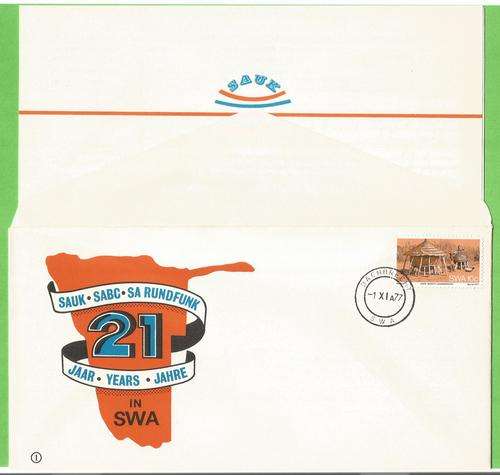 SWA Commemorative Cover. 21st Anniversary of SABC in SWA
