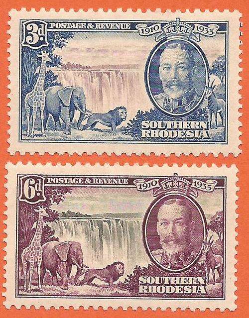 Southern Rhodesia SACC34-35 Silver Jubilee MM. CV- R260.00.