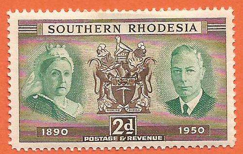 Southern Rhodesia SACC72 Diamond Jubilee MM