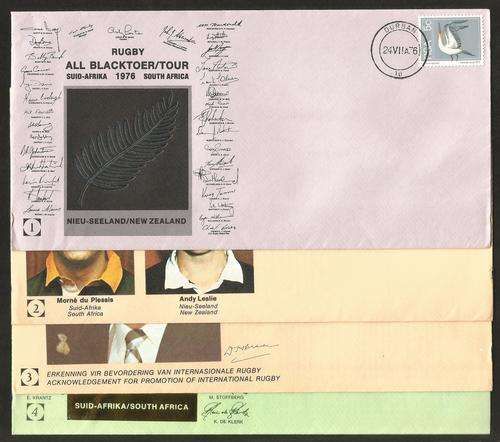 RSA Commemorative Cover. 1976 All Black Rugby Tour to South Africa.