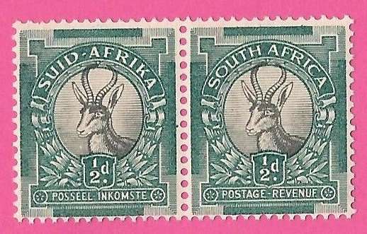 Union of SA. SACC55. 0.5d Springbok Block.