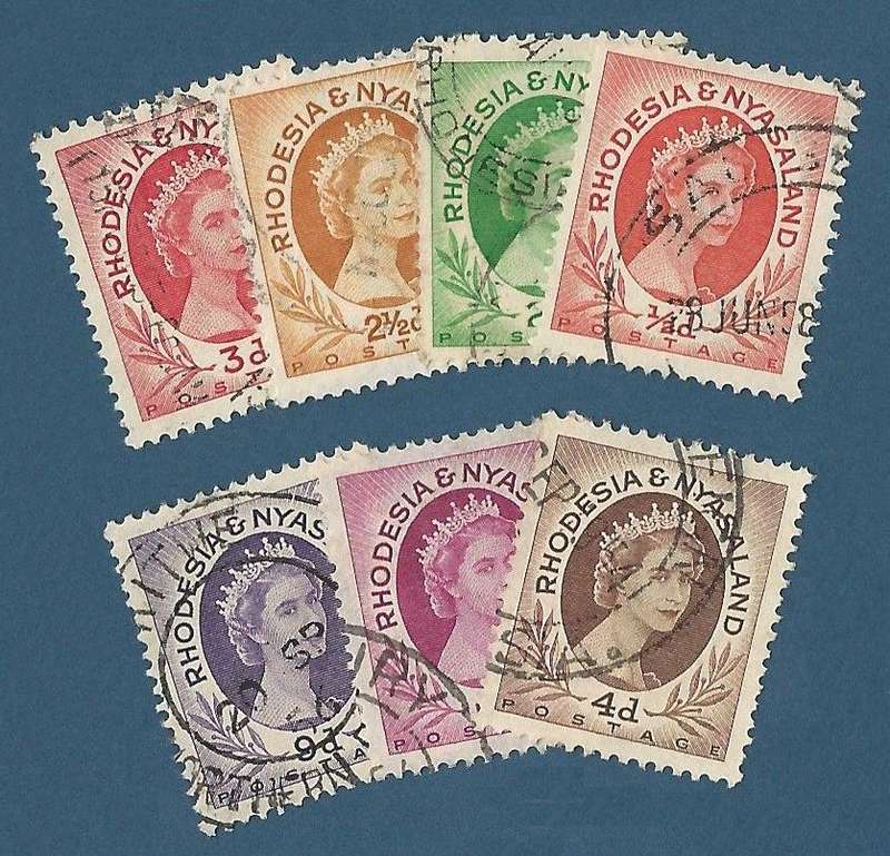 Rhodesia & Nyasaland 1954 Definitives unchecked