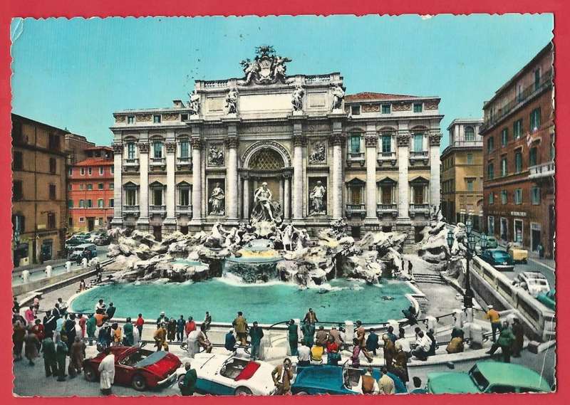 Italy Grouping of unsorted stamps on pages,Postcards and a banknote.Good Value!From 1891/1901 - 1972
