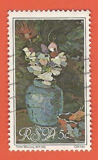 RSA used stamp. Pieter Wenning