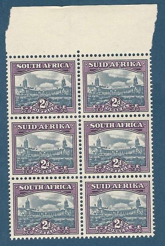 Union of SA SACC133. Reduced Union Buildings. Spur on left hand second frame