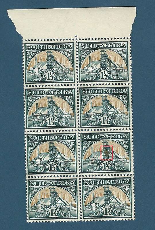 Union of SA SACC86. Reduced Mine dump. V5 Row 3/4. Gold Blob
