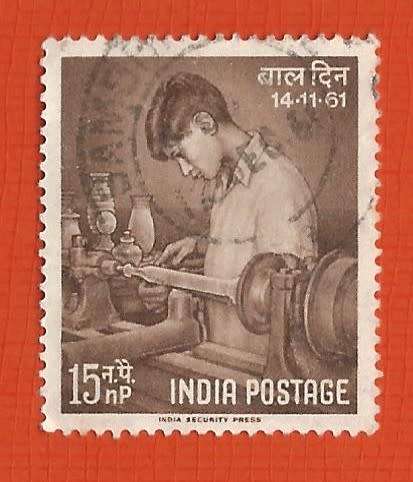 India 1961 Children's Day