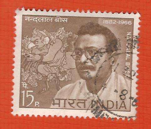 India 1966 1st Death Anniversary of painter Nandalal Bose