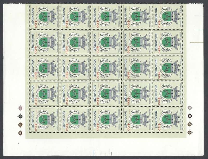 Mozambique 1961 Coat of Arms. Half sheet