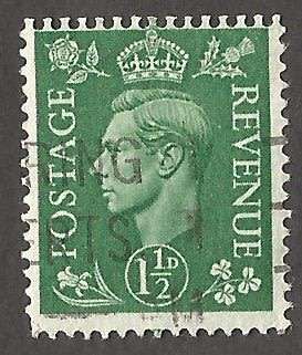 England 1950 SG505 WMK INV -  Used- Cancel- Postmark- Post Mark