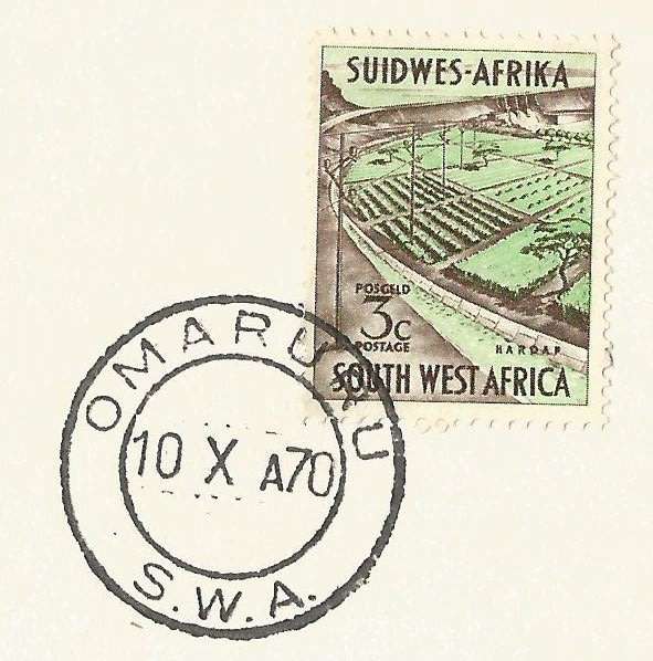SWA 1970 / Omaruru Centenary - ATKB FDC/ Cancel / Postmark/ Post mark- Unaddressed