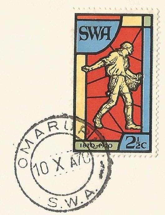 SWA 1970 / Omaruru Centenary -ATKB  FDC/ Cancel / Postmark/ Post mark- Addressed