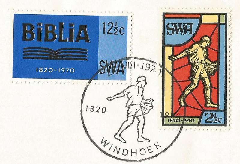 SWA ATKB Bible Society 1970 - Private FDC/ Cancel / Postmark/ Post mark- Addressed