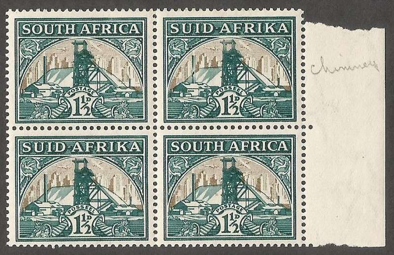 Union of South Africa - SACC57d Broken Chimney -MNH CV R800