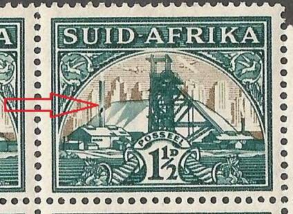 Union of South Africa - SACC57d Broken Chimney -MNH CV R800