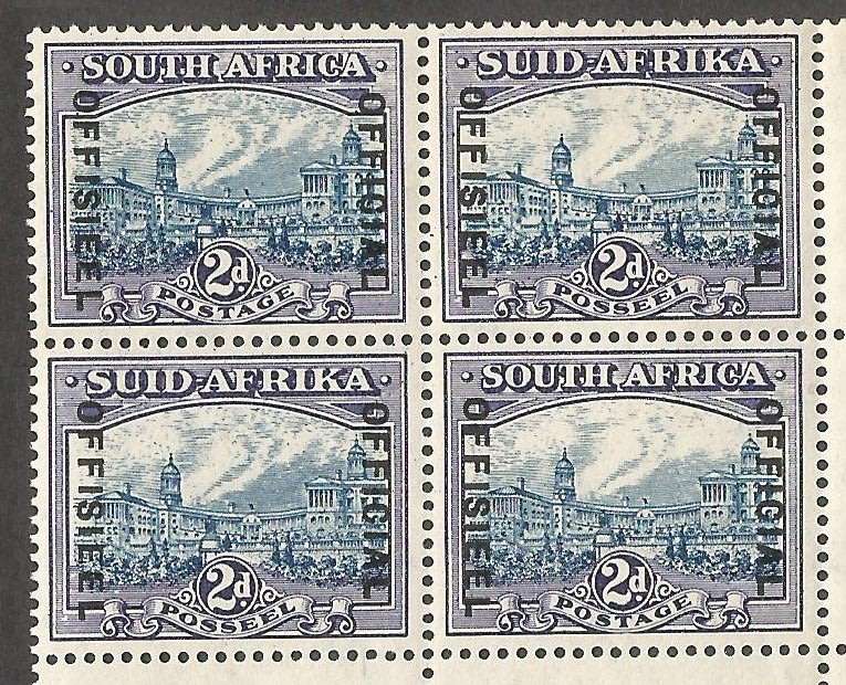 Union of South Africa SACC58 (NO58) -MNH  positional piece. Mounted in margin..CV6000